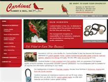 Tablet Screenshot of cardinalrubber.com